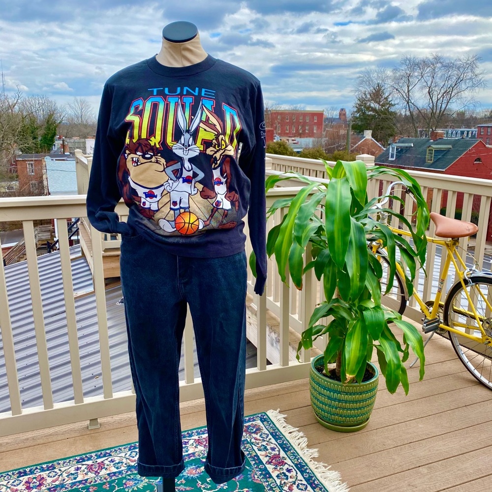 Vintage 1996 Tune Squad Long Sleeve Graphic Tee